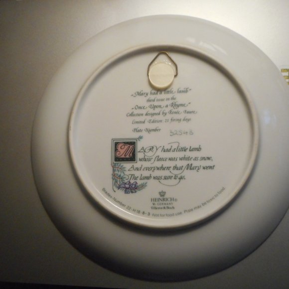 Four plates Villeroy & Boch W.Germany Renee Faure - Picture 2 of 8